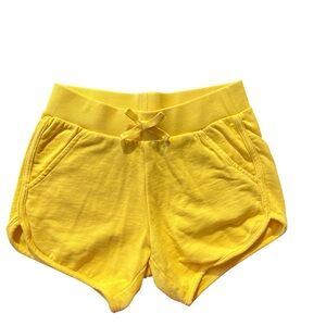 Hanna Andersson Simple Shorts in French Terry, Swedish Yellow, Girls 10